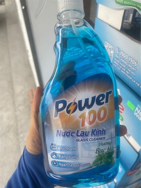 NƯỚC LAU KÍNH POWER 100 - Chai