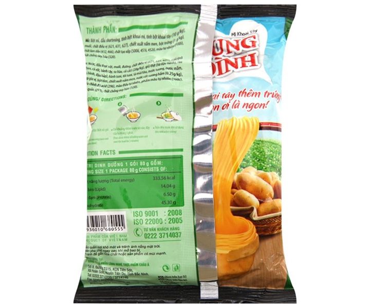 Mì Cung Đình Lẩu Tôm Chua Cay Gói 80g - Chục gói