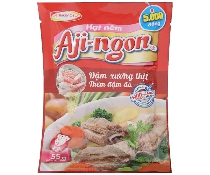 Hạt nêm ajngon 55g - 15g/Lốc - Lốc