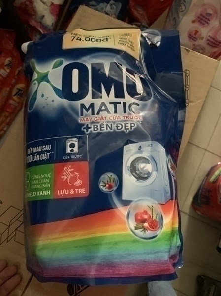 NƯỚC GIẶT OMO LỰU VÀ TRE CỬA TRƯỚC 3,6KG - thùng