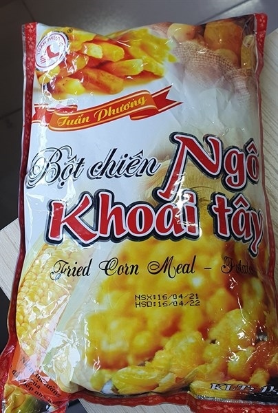CM BỘT CHIÊN NGÔ, KHOAY TÂY TUẤN PHƯƠNG TÚI 1KG - thùng