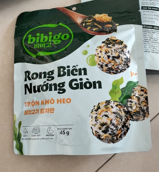 Rong biển nướng giòn trộn khô heo - Gói
