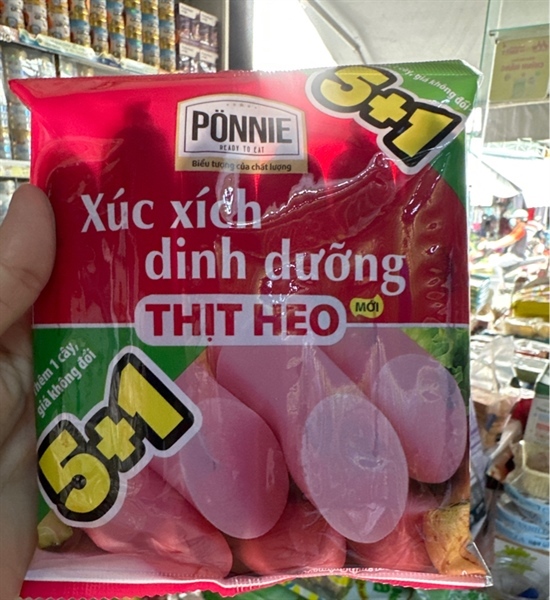 XÚC XÍCH THỊT HEO PONNIE6x33g - Thùng