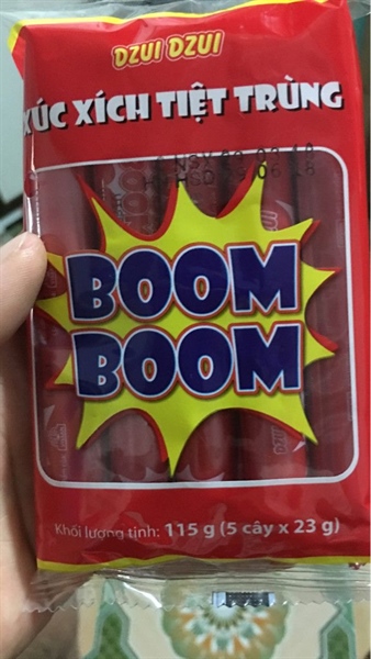 xúc xích tuyệt trùng boom boom - Gói