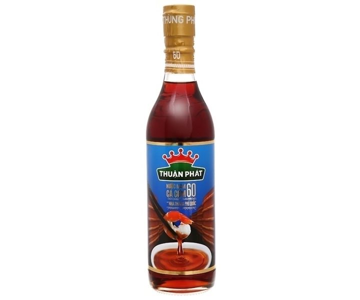 Nước mắm cá cơm Thuận Phát 60 độ đạm chai 500ml - Thùng