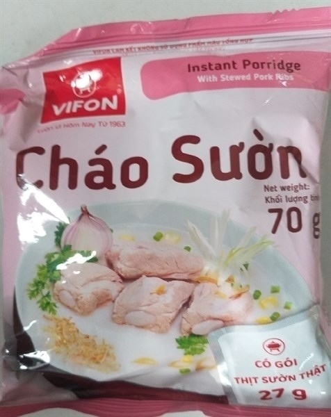 Cháo thịt băm vifon 70g - Thùng