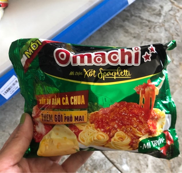 Omachi trộn xốt spagetti