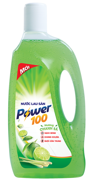 HMP. Nước lau sàn Power100 Hương Chanh Sả 990g