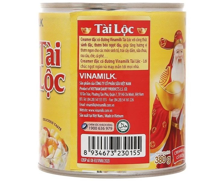 SỮA ĐẶC VINAMILK TÀI LỘC LON 380G